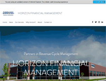 Tablet Screenshot of horizonfinancial.com